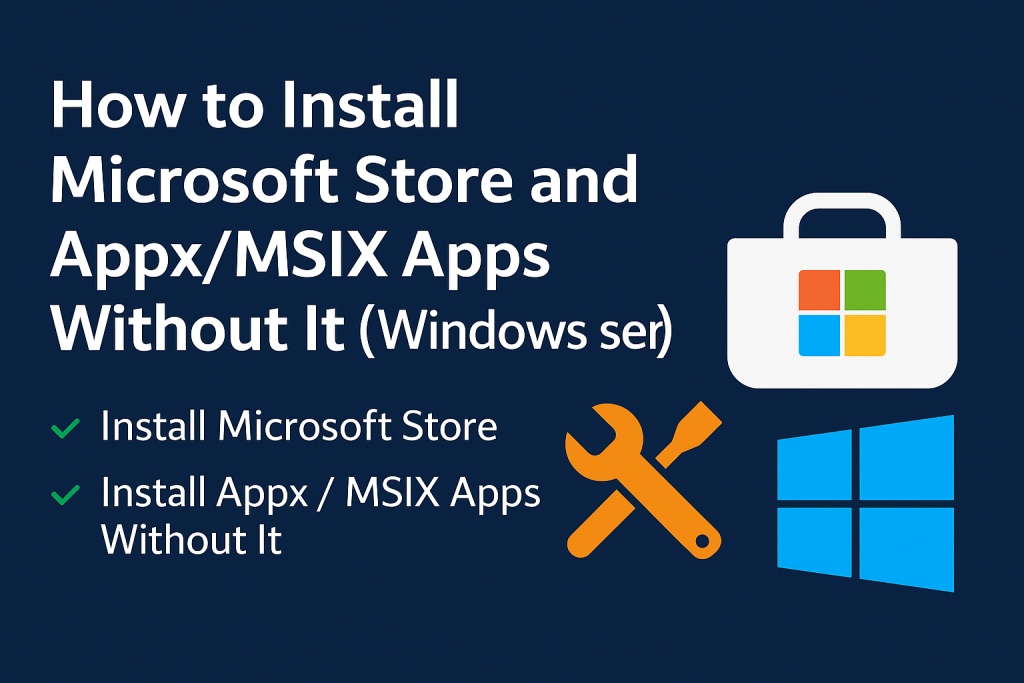 How to Install Microsoft Store or Appx/MSIX Apps on Windows Server (Without Store)