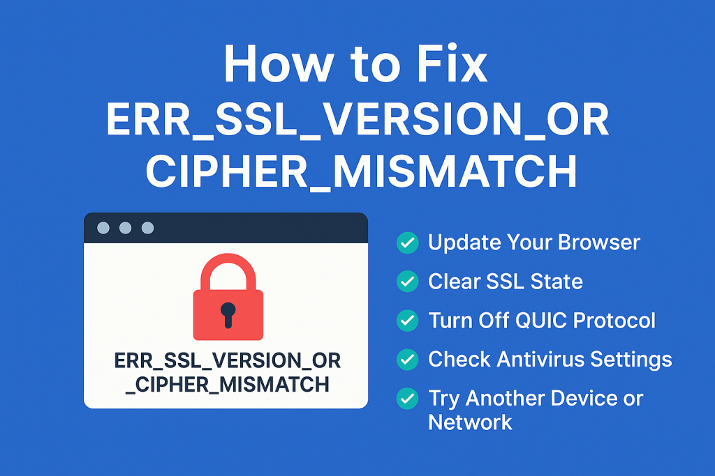 How to Fix ERR_SSL_VERSION_OR_CIPHER_MISMATCH (Full Guide)