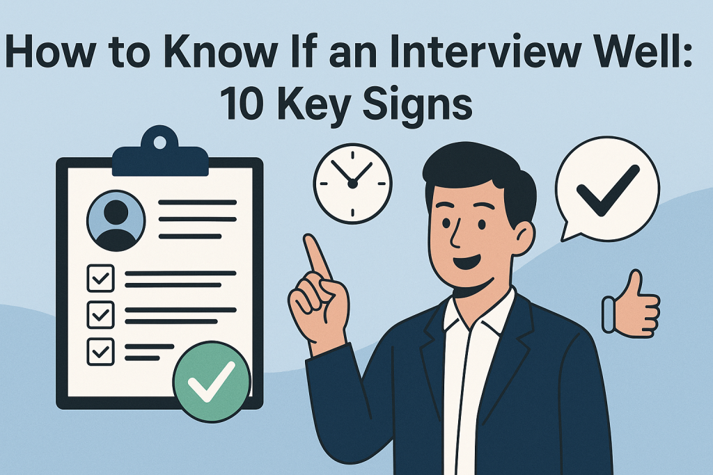 How to Know If an Interview Went Well: 10 Key Signs