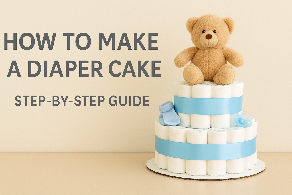 How to Make a Diaper Cake: The Cutest Baby Shower Centerpiece