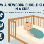 how a newborn should sleep in a crib