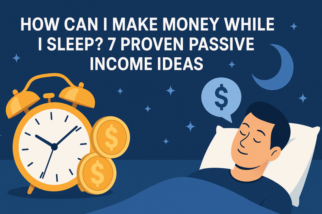 how can i make money while i sleep