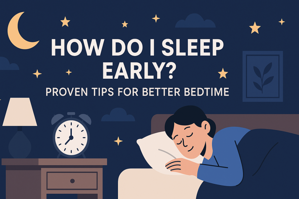 how do i sleep early
