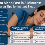 how to sleep fast in 5 minutes