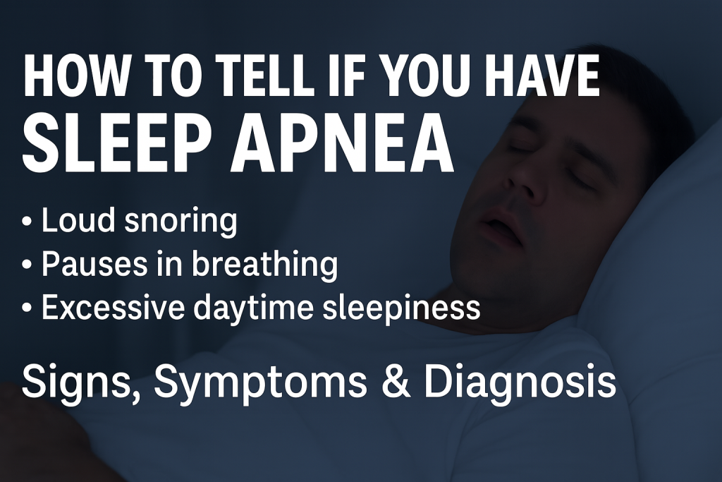 how to tell if you have sleep apnea
