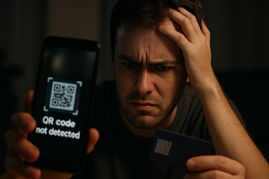 Cash App showing error while scanning QR code