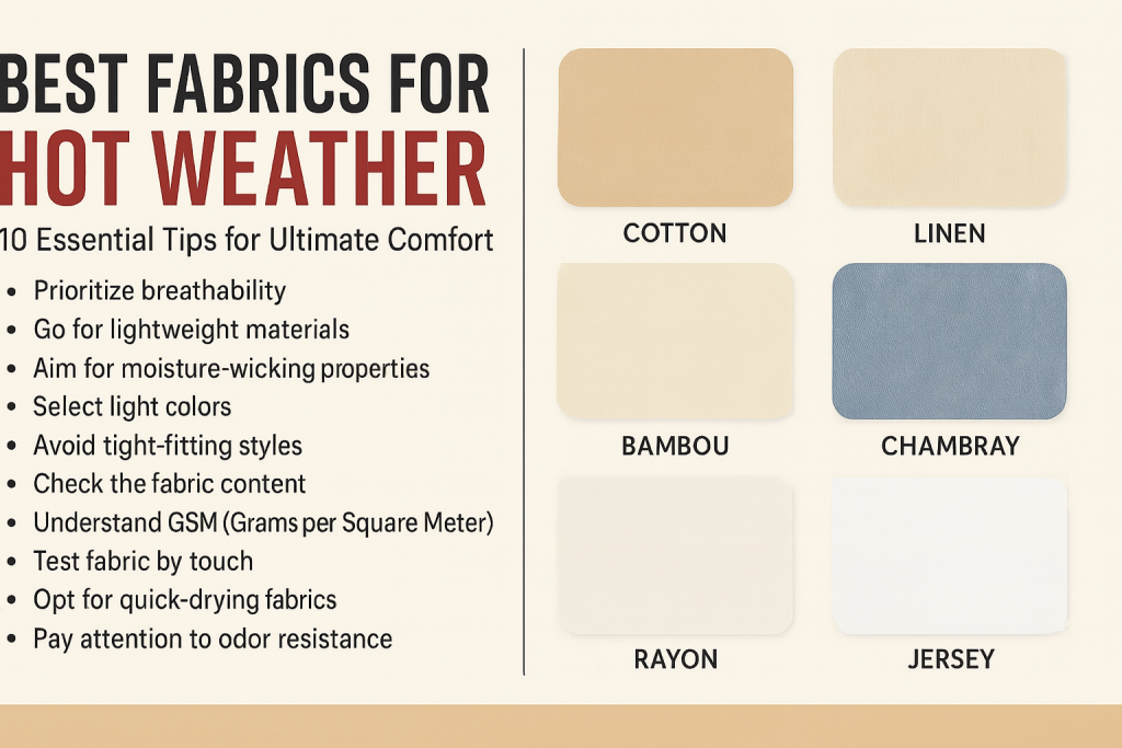 How to choose the best fabric for hot weather