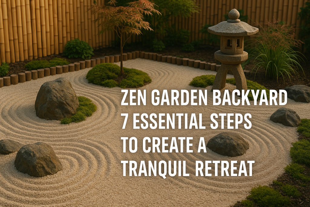 How to create a zen garden in your backyard