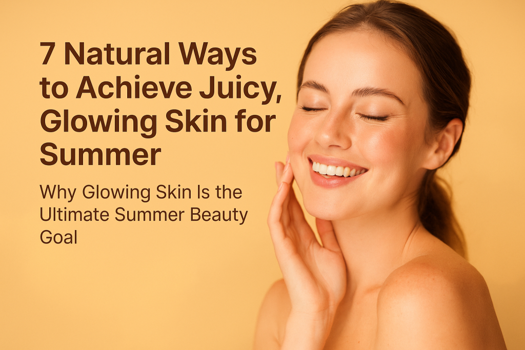 How to get juicy glowing skin for summer naturally