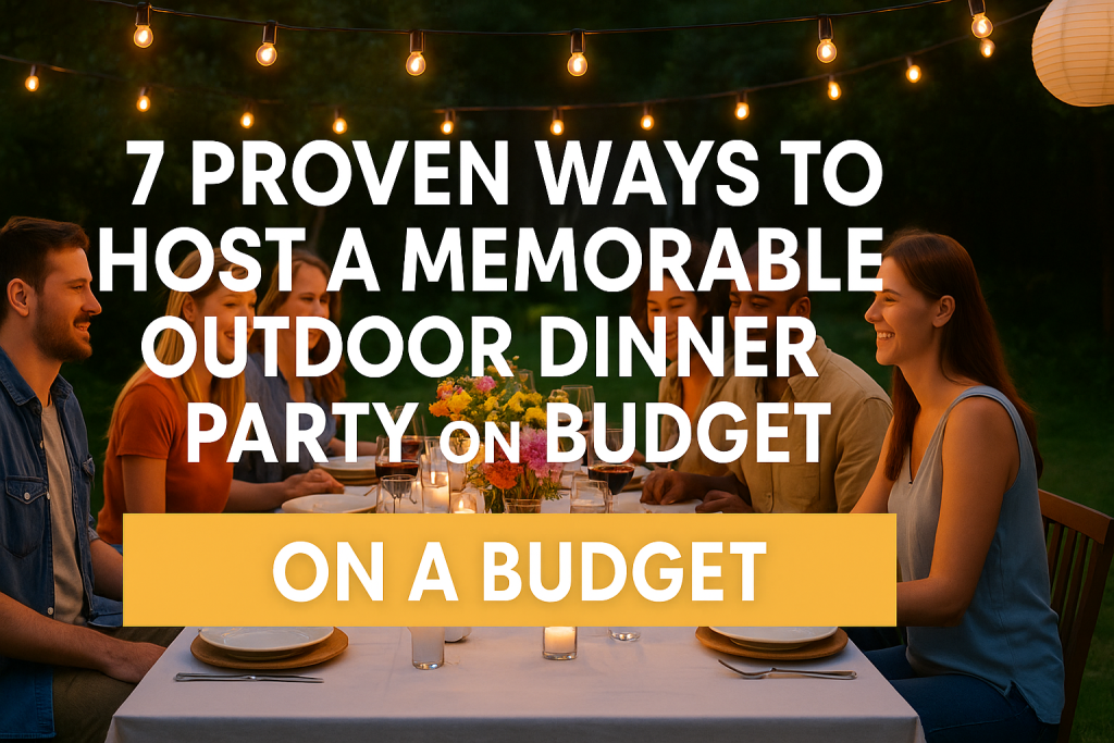 How to host an outdoor dinner party on a budget