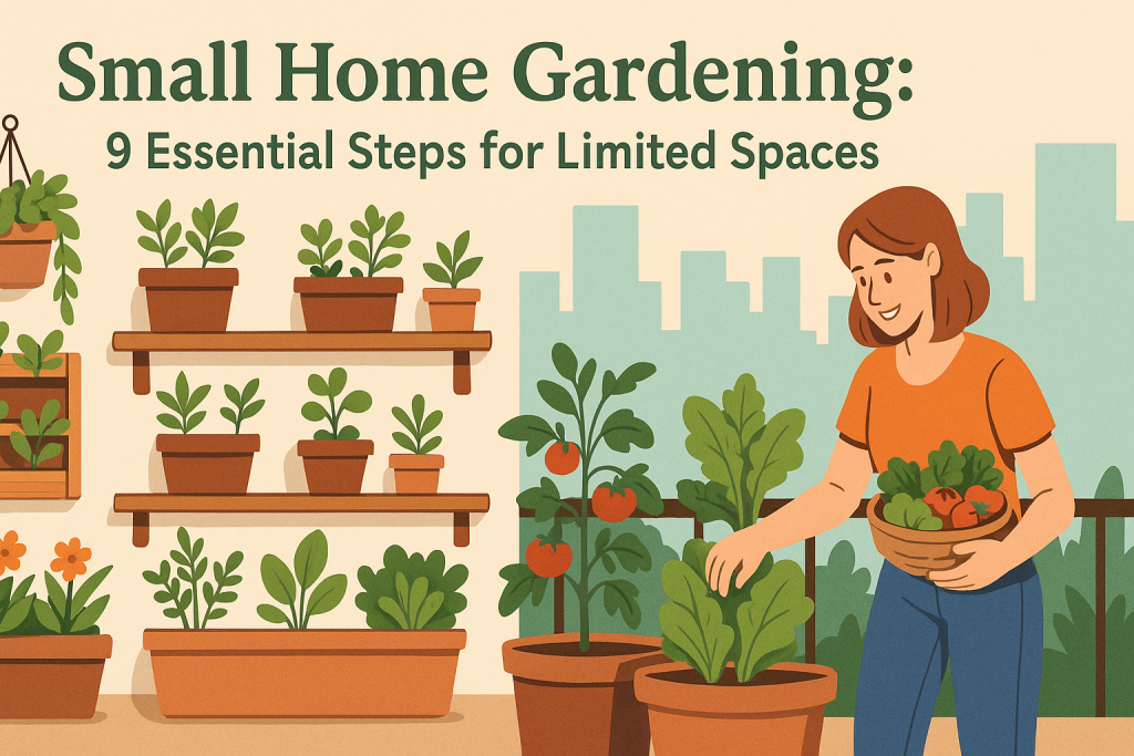 How to start a small home garden with limited space