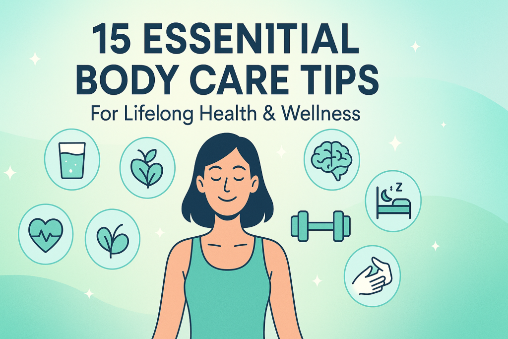 Invest in your health: 15 essential body care tips for lifelong wellness