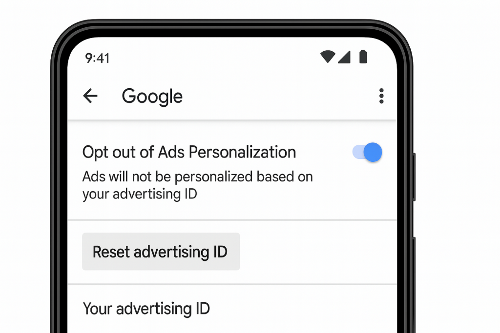 Turned off ad personalization and reset ad ID on Android