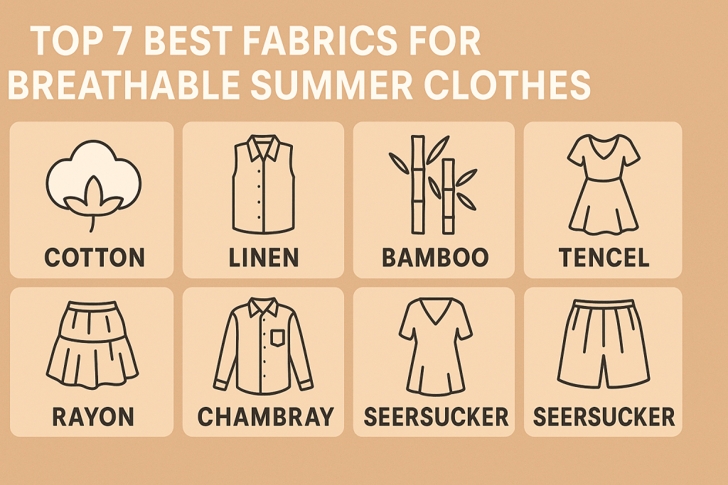 What are the best fabrics for breathable summer clothes