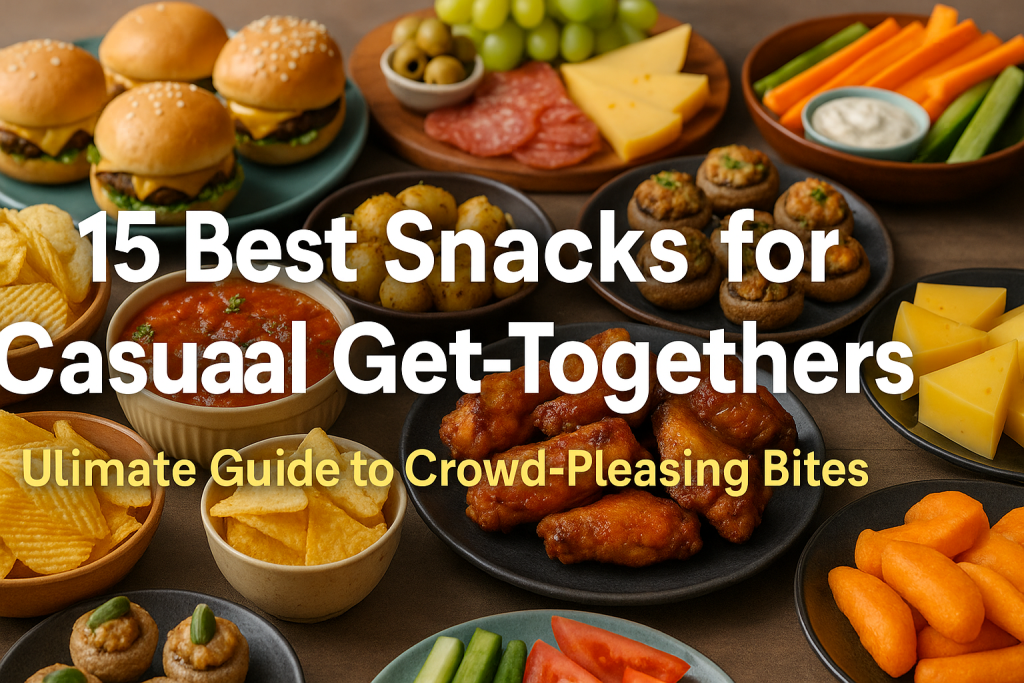 What are the best snacks to serve at a casual get-together