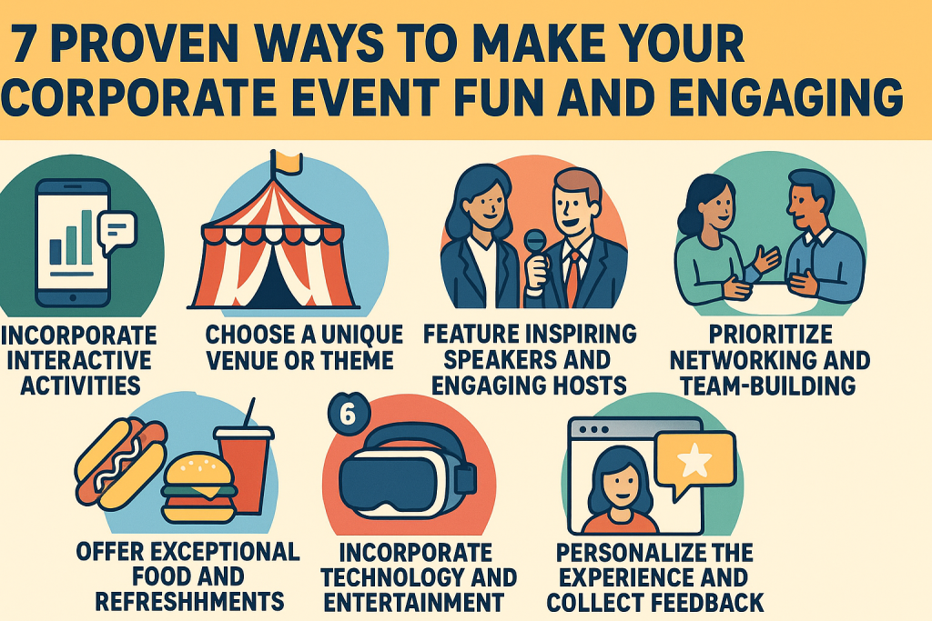 What makes a corporate event feel less boring