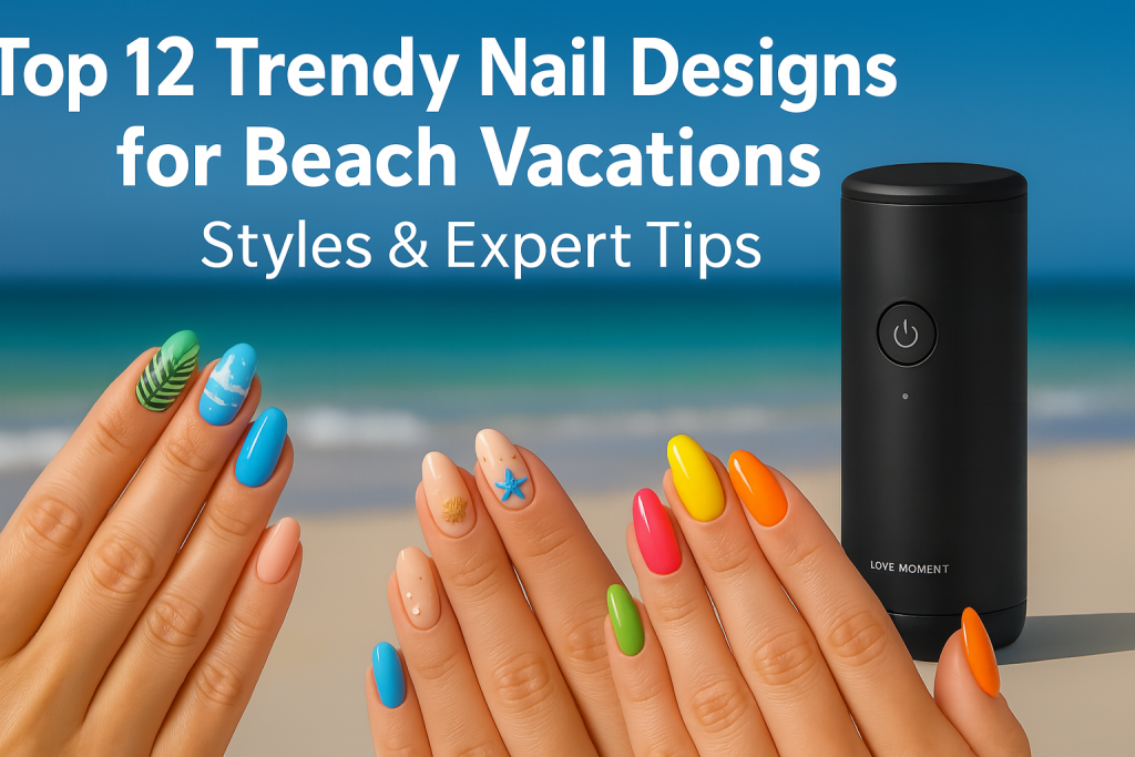 What nail designs are trending for beach vacations