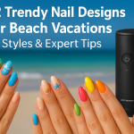What nail designs are trending for beach vacations
