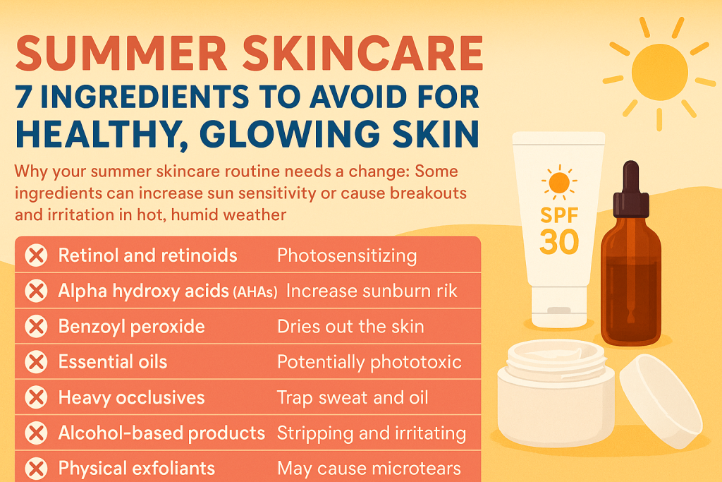 What skincare ingredients should you avoid in summer