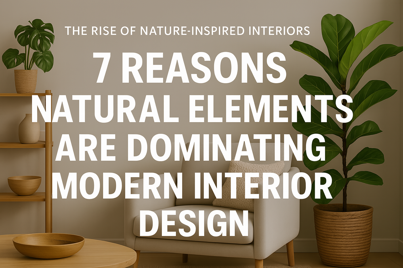 Why natural elements are making a comeback in interior design