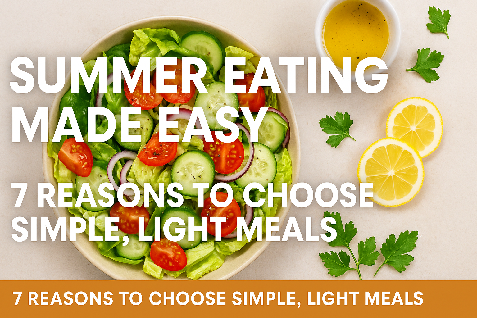 Why summer meals should be simple and light
