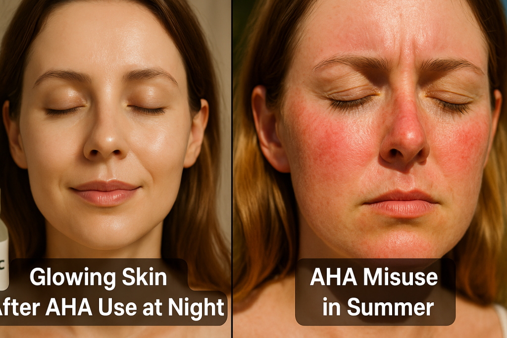 Comparison of safe and unsafe AHA use during summer