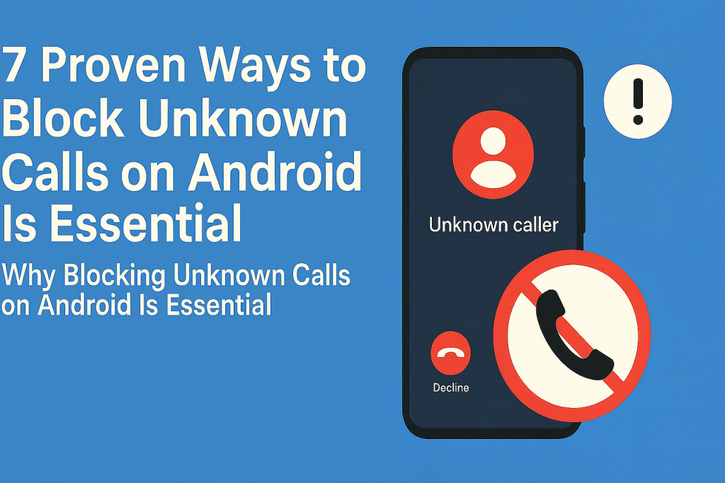 android how to block unknown calls