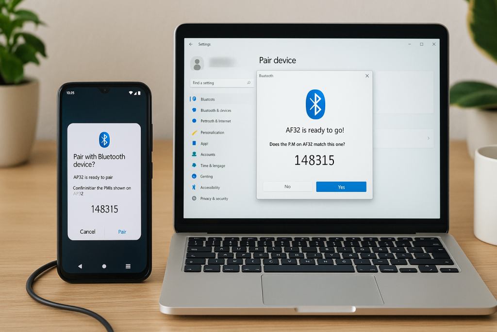 Bluetooth pairing between Android phone and PC