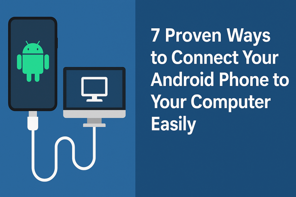how can i connect my android phone to my computer