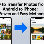 how can i transfer my pictures from android to iphone
