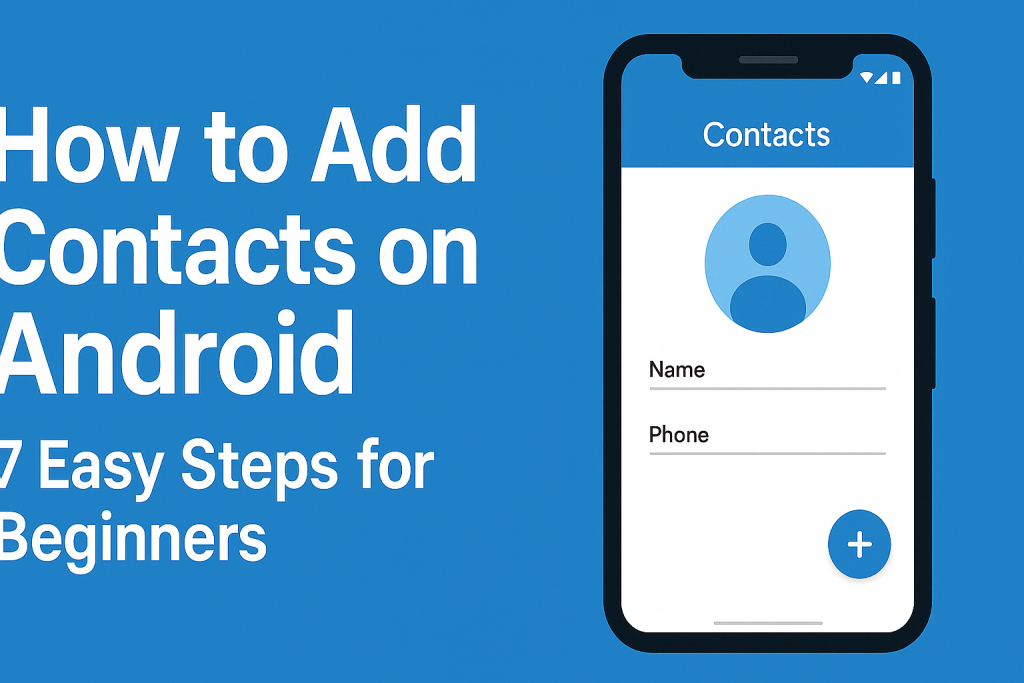 how do i add a contact to my android phone