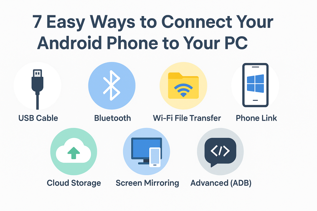 how do i connect my android phone to my pc