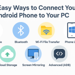 how do i connect my android phone to my pc