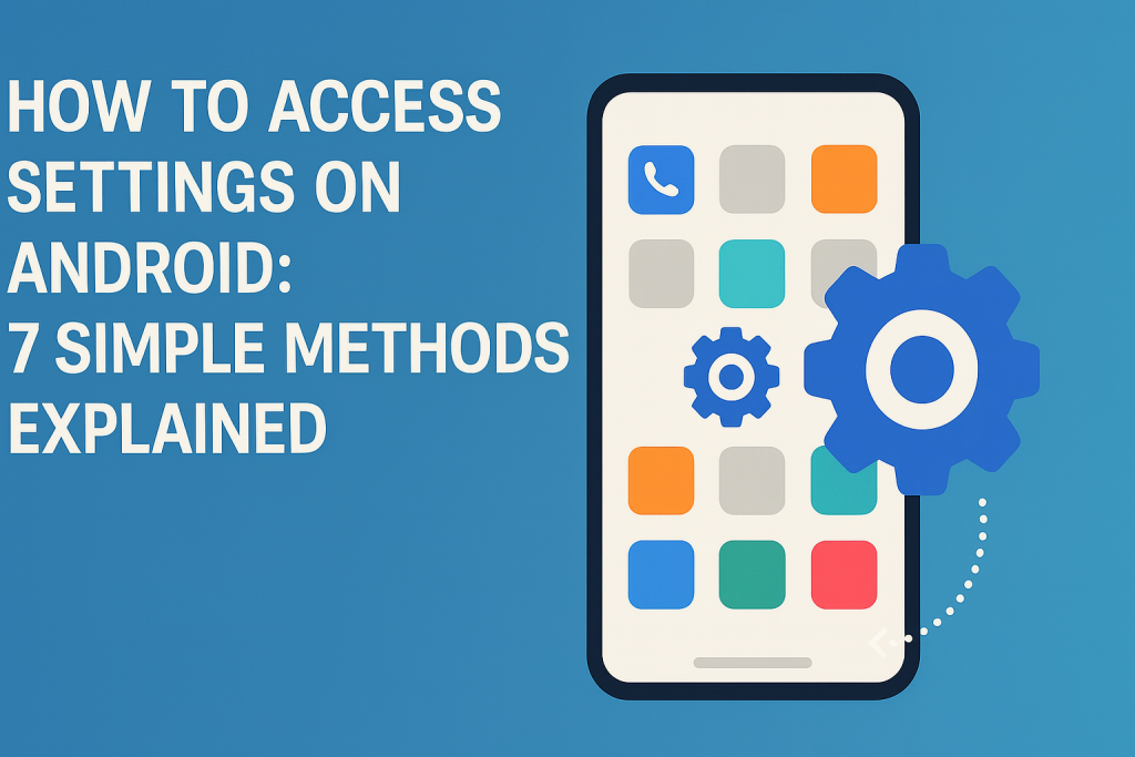 how do i get to settings on android