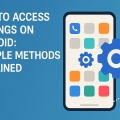 how do i get to settings on android