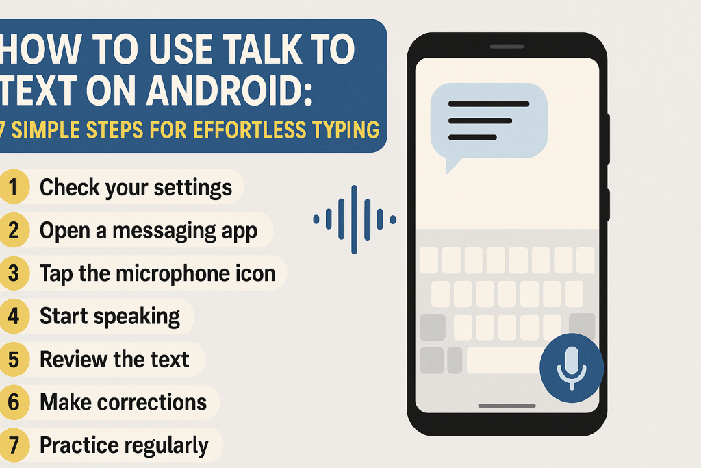 how do you talk to text on android