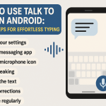 how do you talk to text on android
