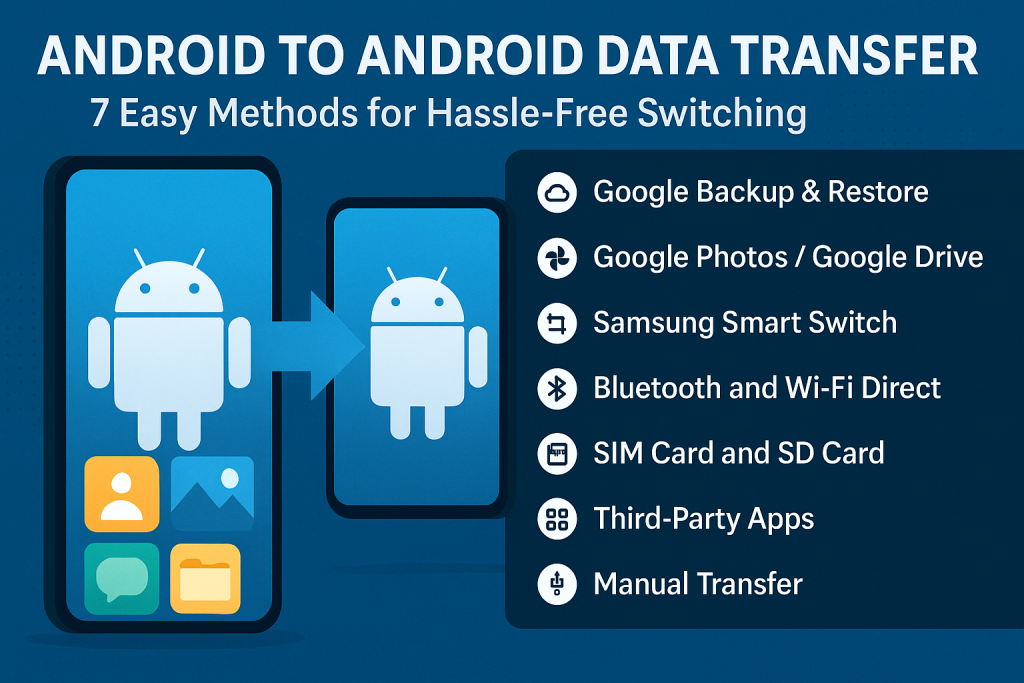 how do you transfer data from android to android