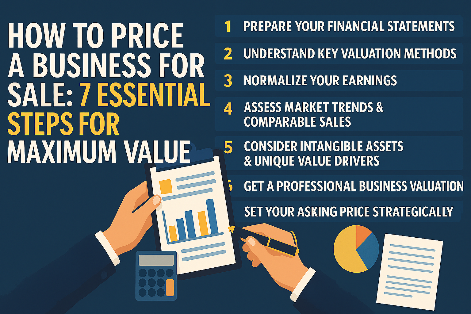 how to price a business for sale