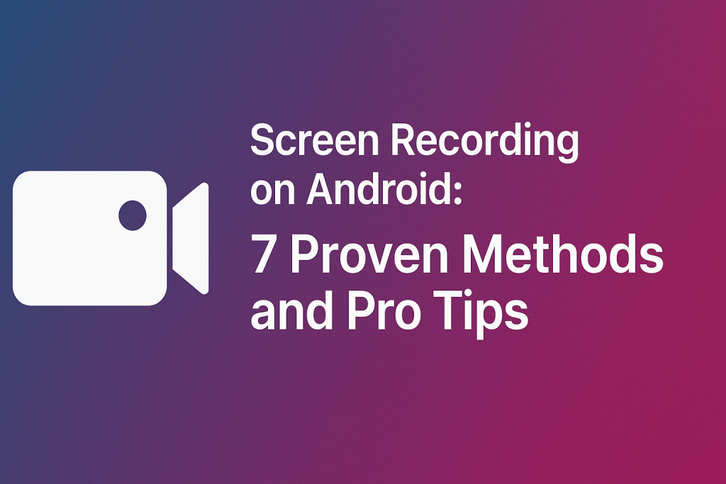 how to screen record on android
