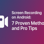 how to screen record on android