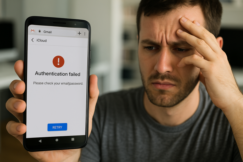 iCloud login error on Android due to incorrect app-specific password