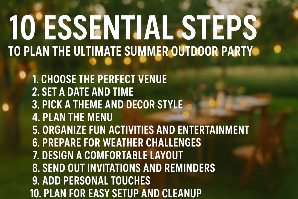 outdoor party essentials