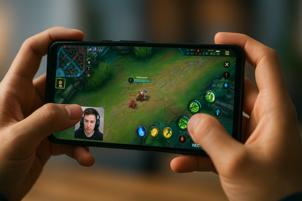 Recording gameplay on Android with facecam overlay