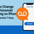 how to change voicemail greeting iPhone