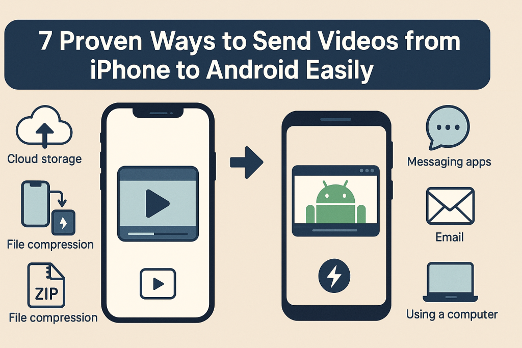 how can i send a video from iphone to android