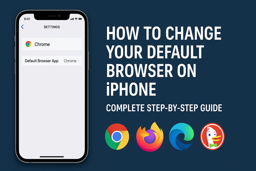 how to change default browser iPhone