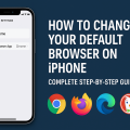 how to change default browser iPhone