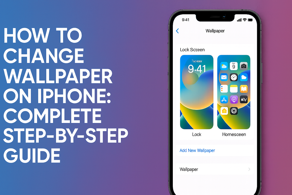 how to change wallpaper on iPhone
