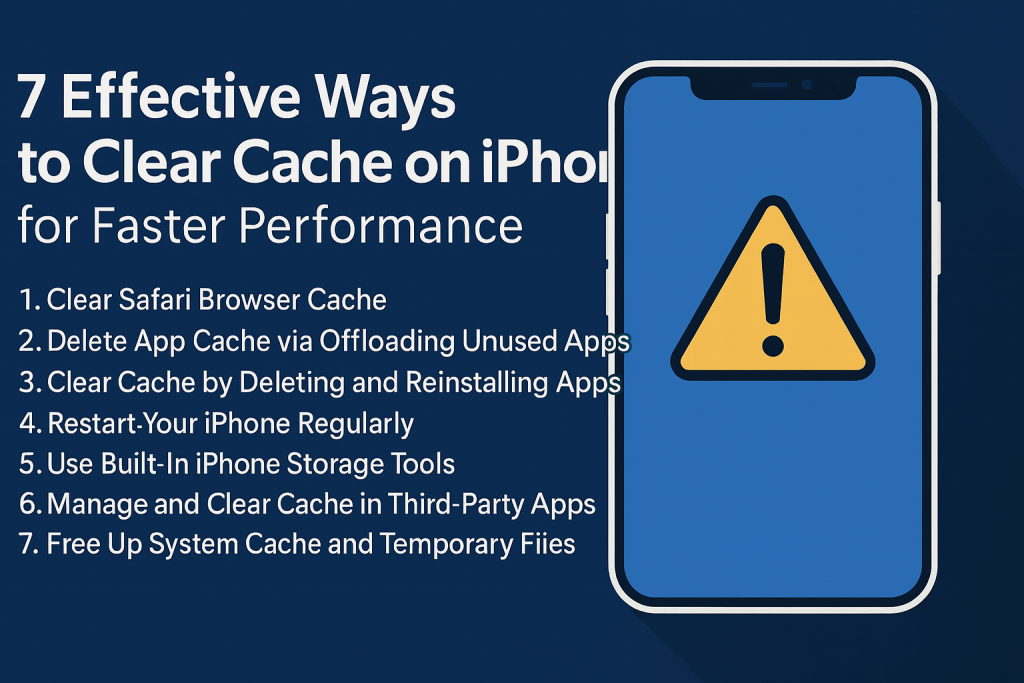 how to clear cache on iPhone